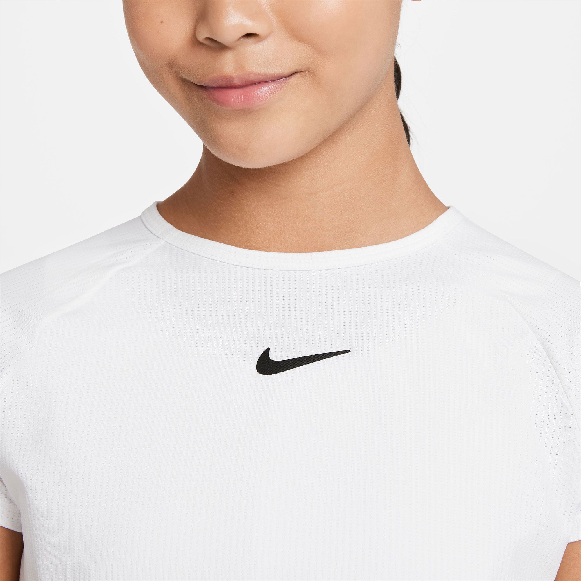 NikeCourt Dri-FIT Victory Girls' Tennis Shirt White (3)