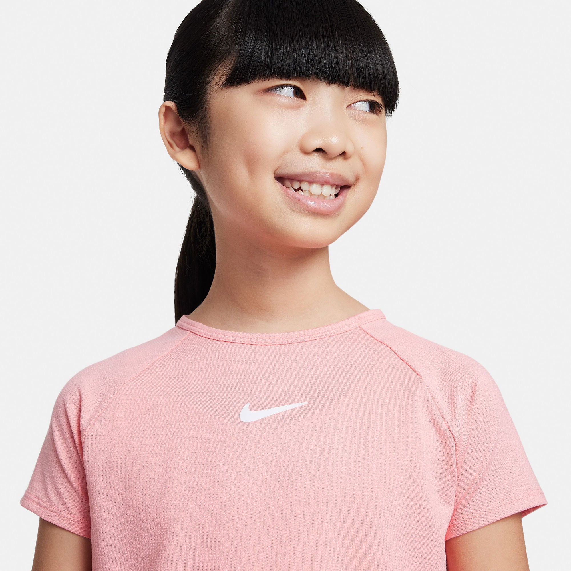 NikeCourt Dri-FIT Victory Girls' Tennis Shirt Pink (3)