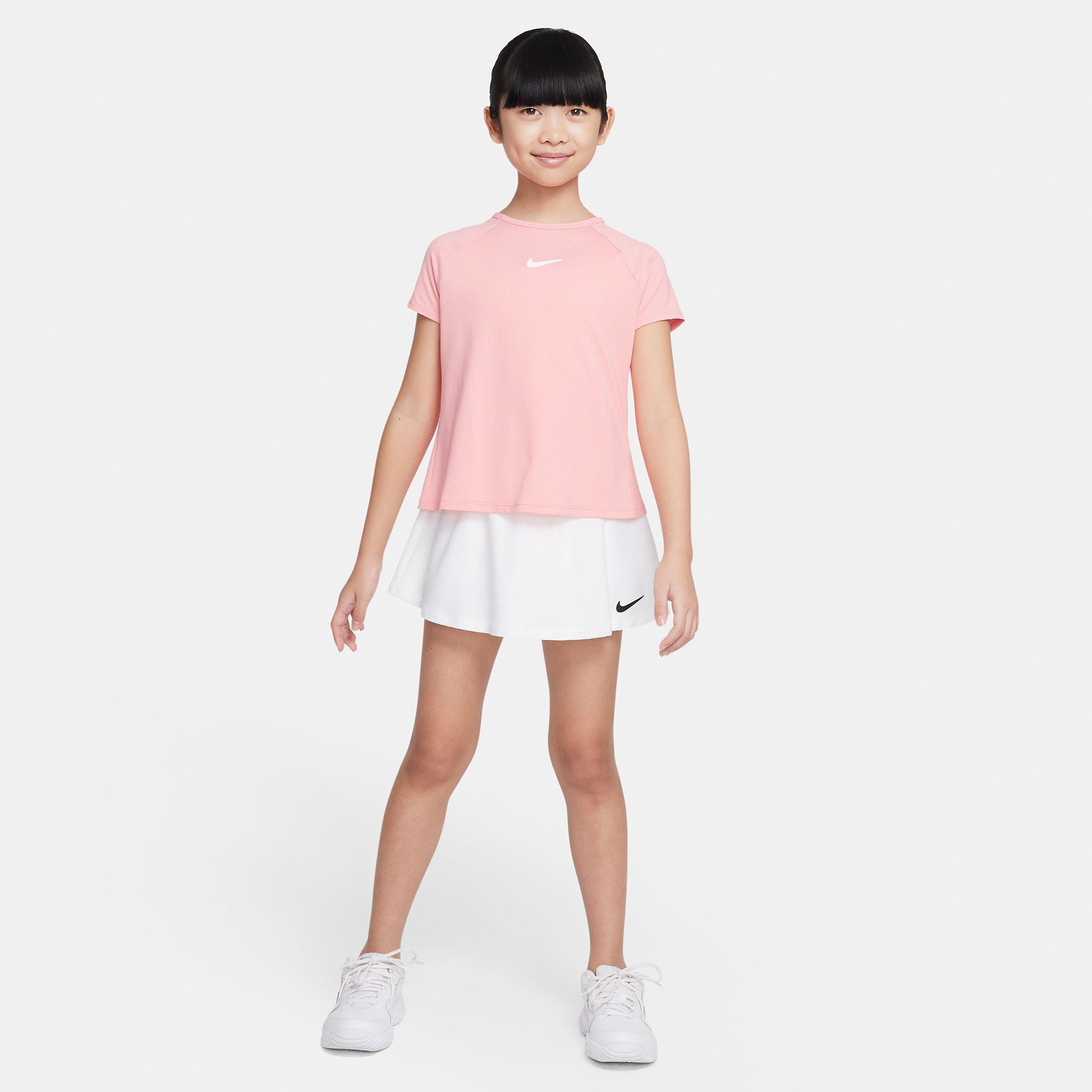NikeCourt Dri-FIT Victory Girls' Tennis Shirt Pink (4)