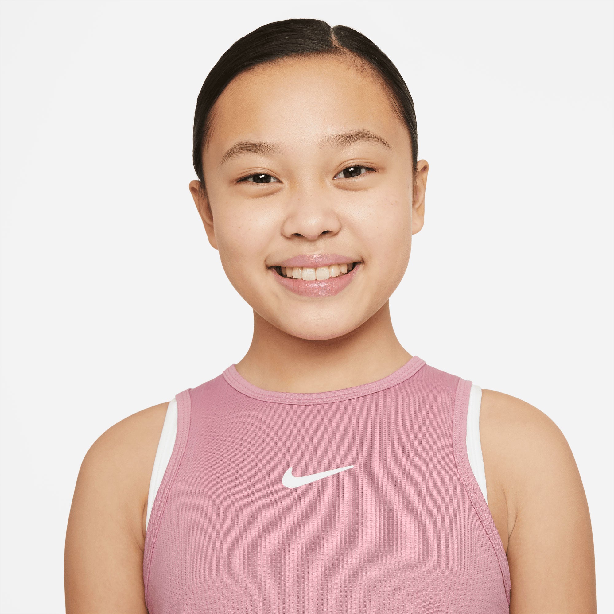 NikeCourt Dri FIT Victory Girls' Tennis Tank Pink (4)