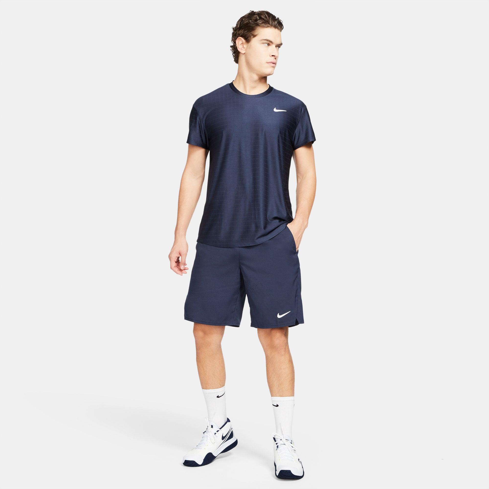NikeCourt Dri-FIT Victory Men's 9-Inch Tennis Shorts Blue (7)