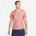 NikeCourt Dri-FIT Victory Men's Printed Tennis Shirt Orange (1)