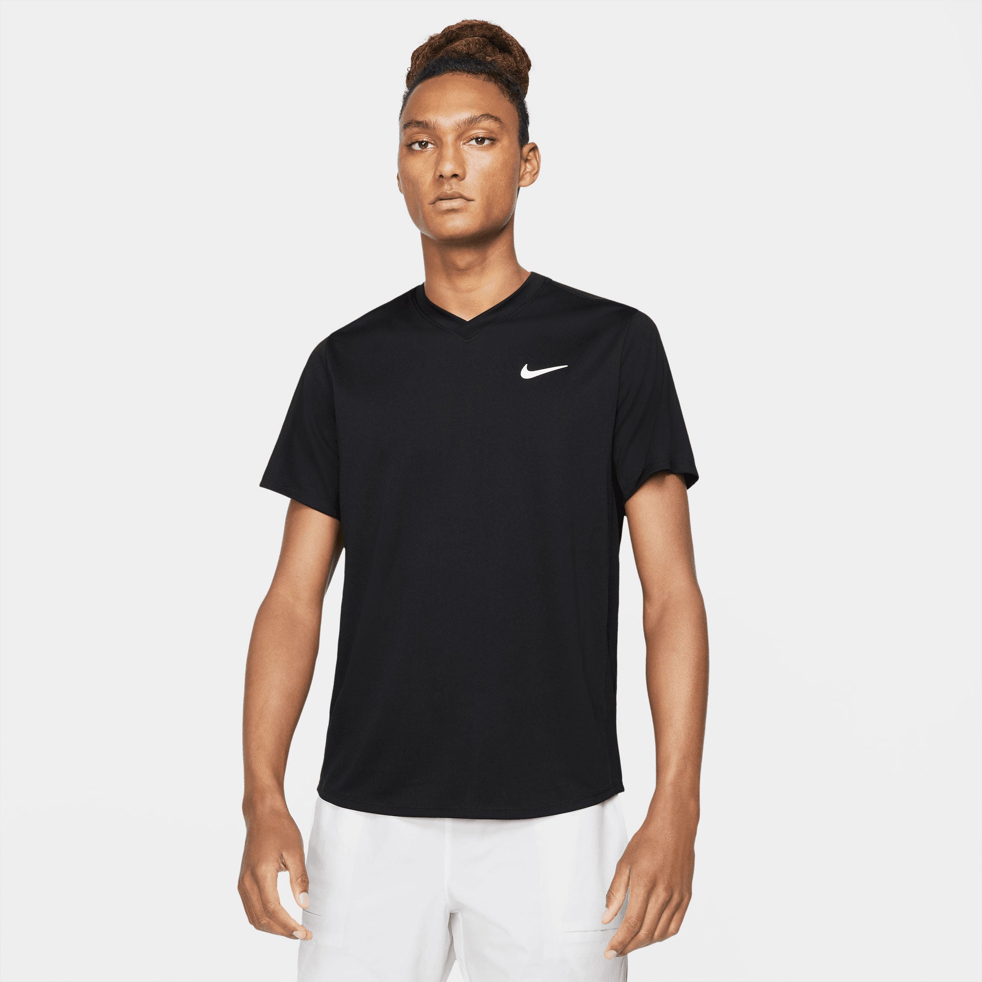 NikeCourt Dri-FIT Victory Men's Tennis Shirt Black (1)