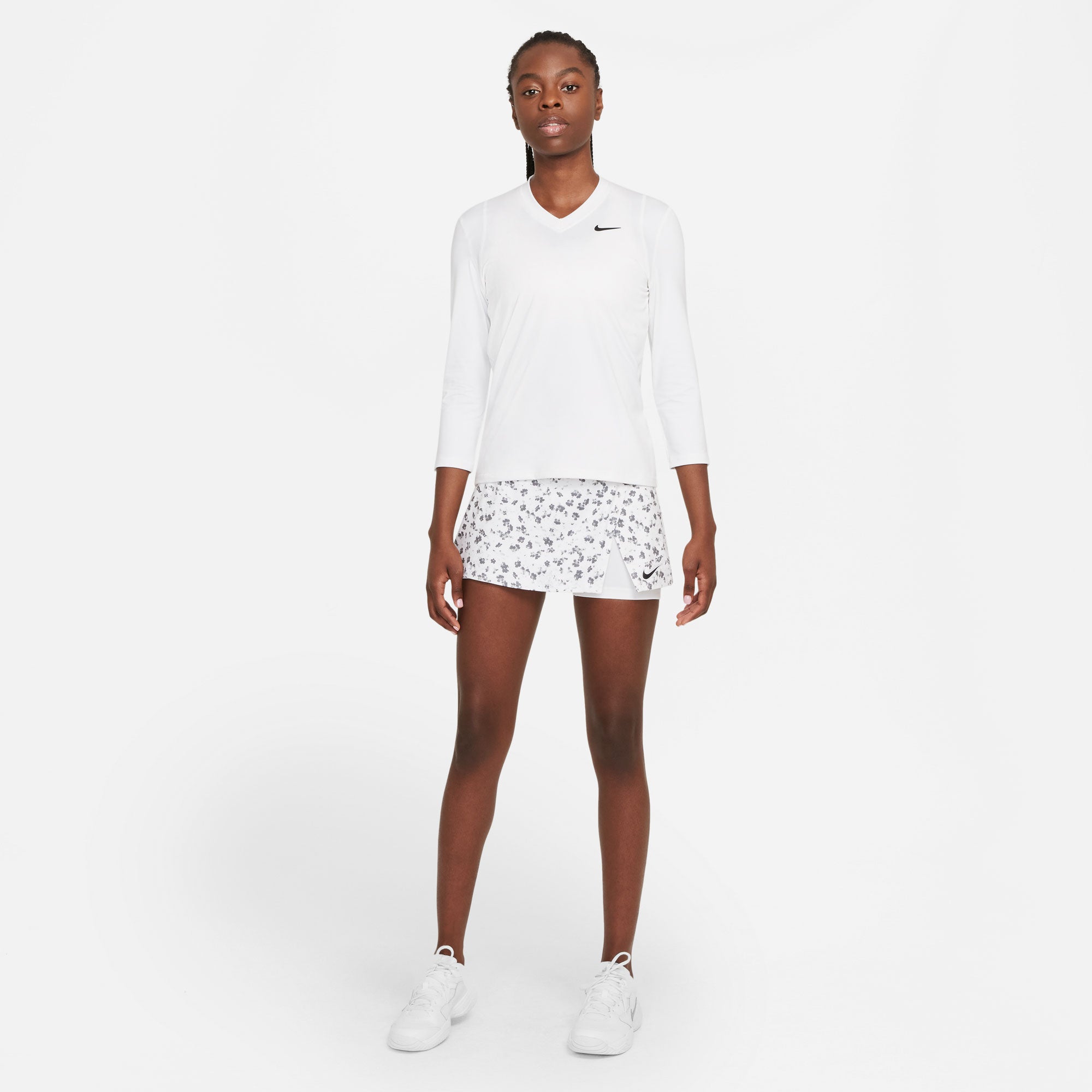 NikeCourt Dri-FIT Victory Women's 3/4 Sleeve Tennis Shirt White (3)