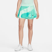 NikeCourt Dri-FIT Victory Women's Flouncy Printed Tennis Skirt Green (1)