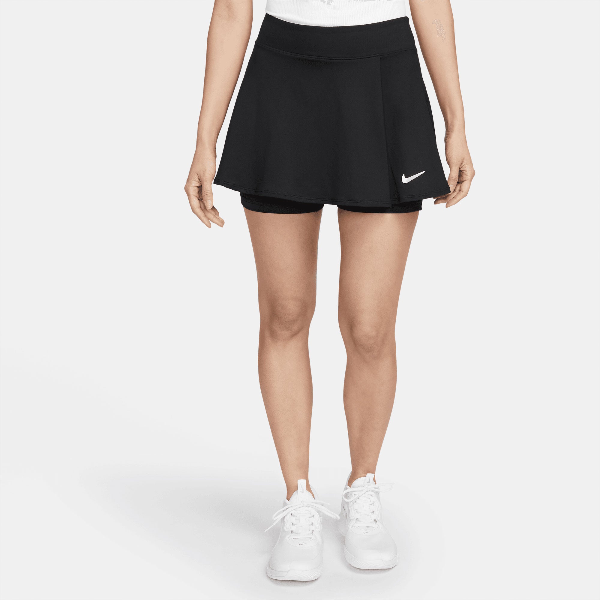 NikeCourt Dri-FIT Victory Women's Flouncy Tennis Skirt Black (1)