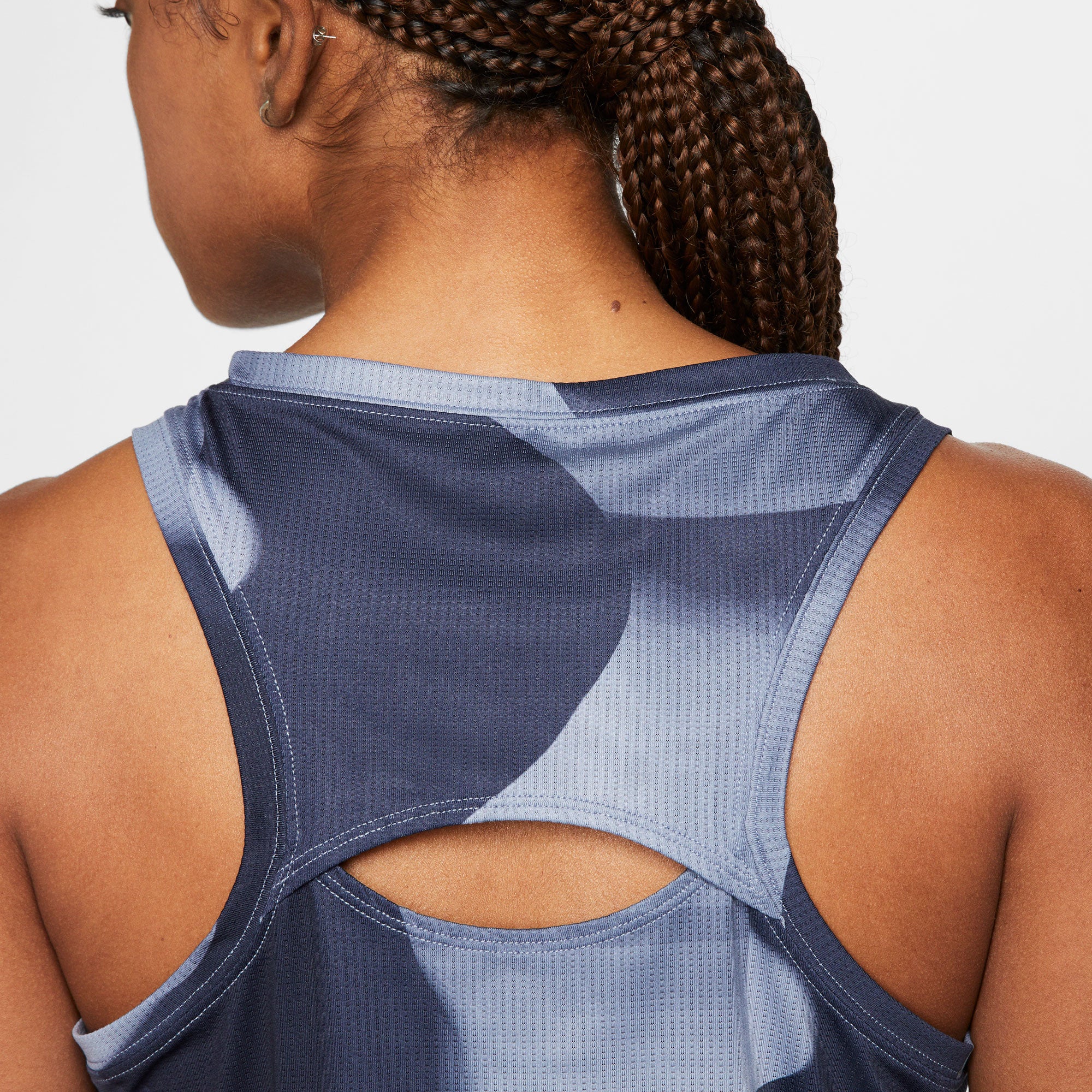 NikeCourt Dri-FIT Victory Women's Printed Tennis Tank Blue (4)