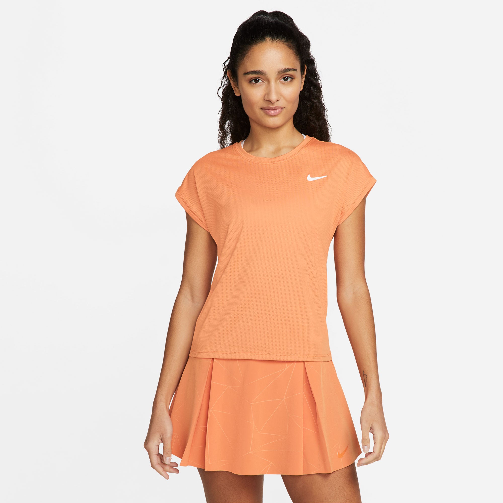 NikeCourt Dri-FIT Victory Women's Tennis Shirt Orange (1)
