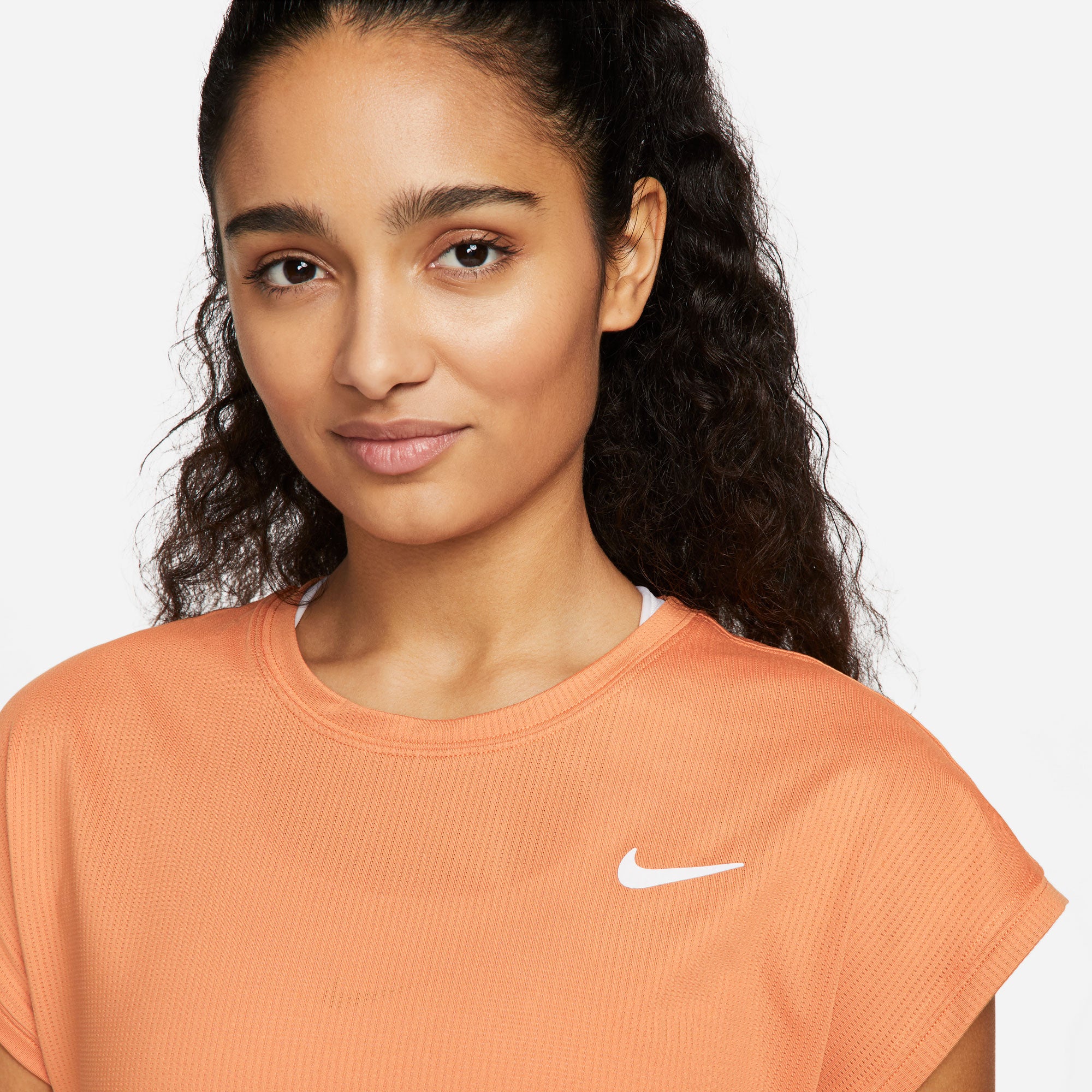 NikeCourt Dri-FIT Victory Women's Tennis Shirt Orange (2)