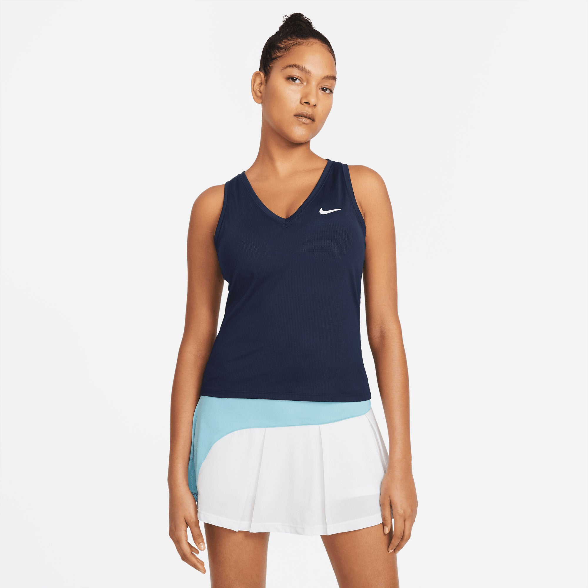 NikeCourt Dri-FIT Victory Women's Tennis Tank Blue (1)