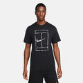 NikeCourt Garden Party Men's Tennis T-Shirt Black (1)