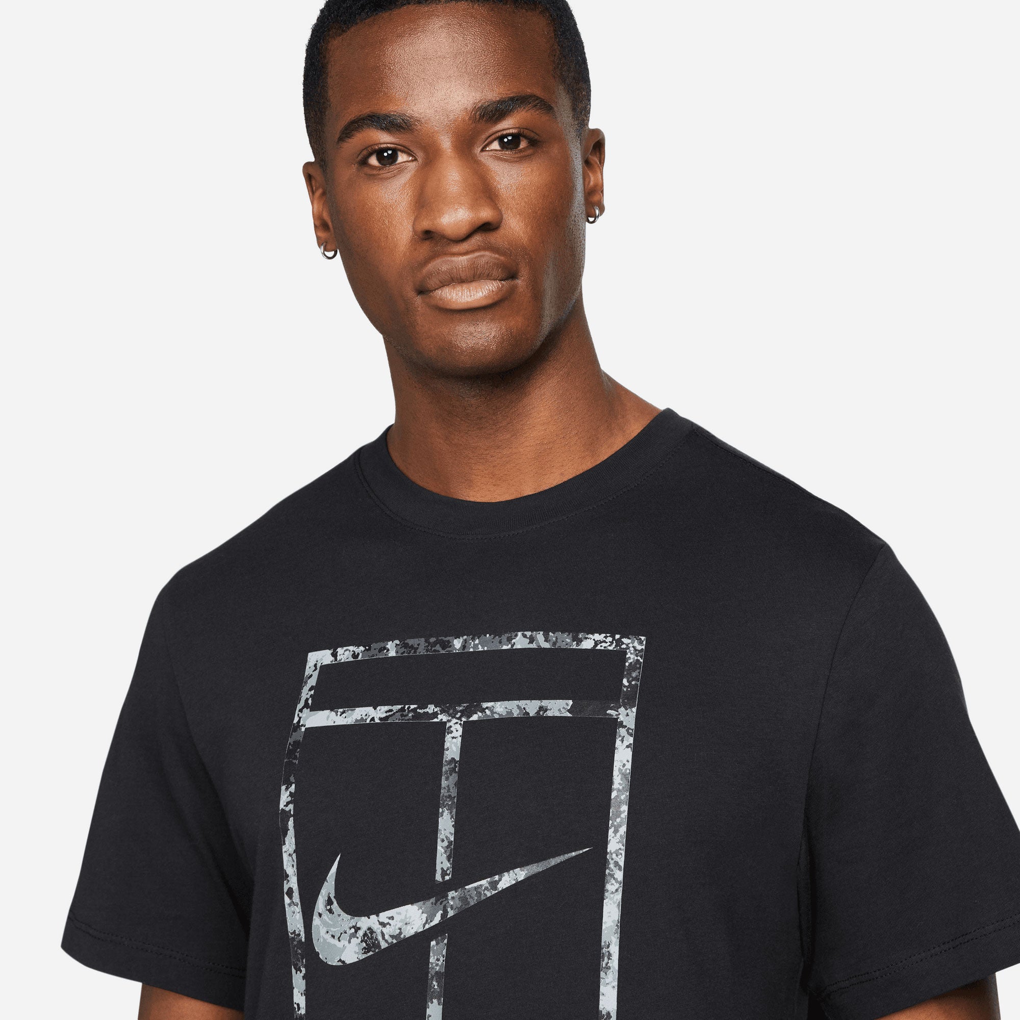 NikeCourt Garden Party Men's Tennis T-Shirt Black (3)