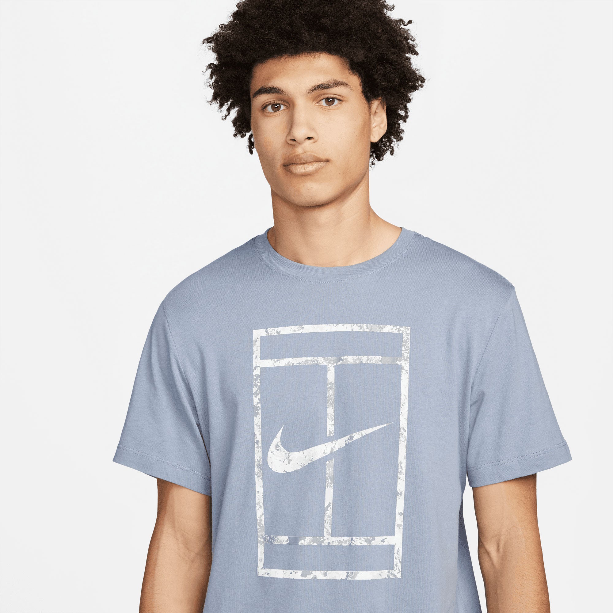 NikeCourt Garden Party Men's Tennis T-Shirt Blue (3)