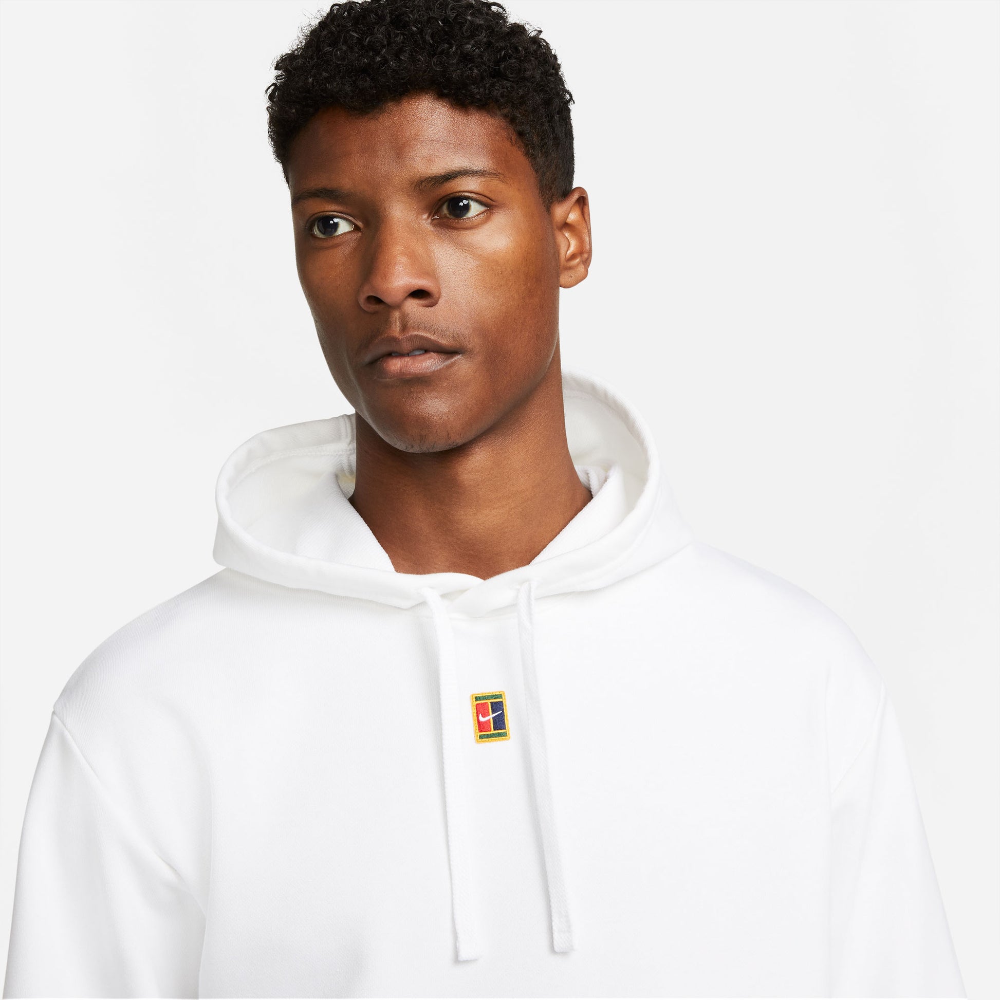 NikeCourt Heritage Men's Fleece Tennis Hoodie White (4)