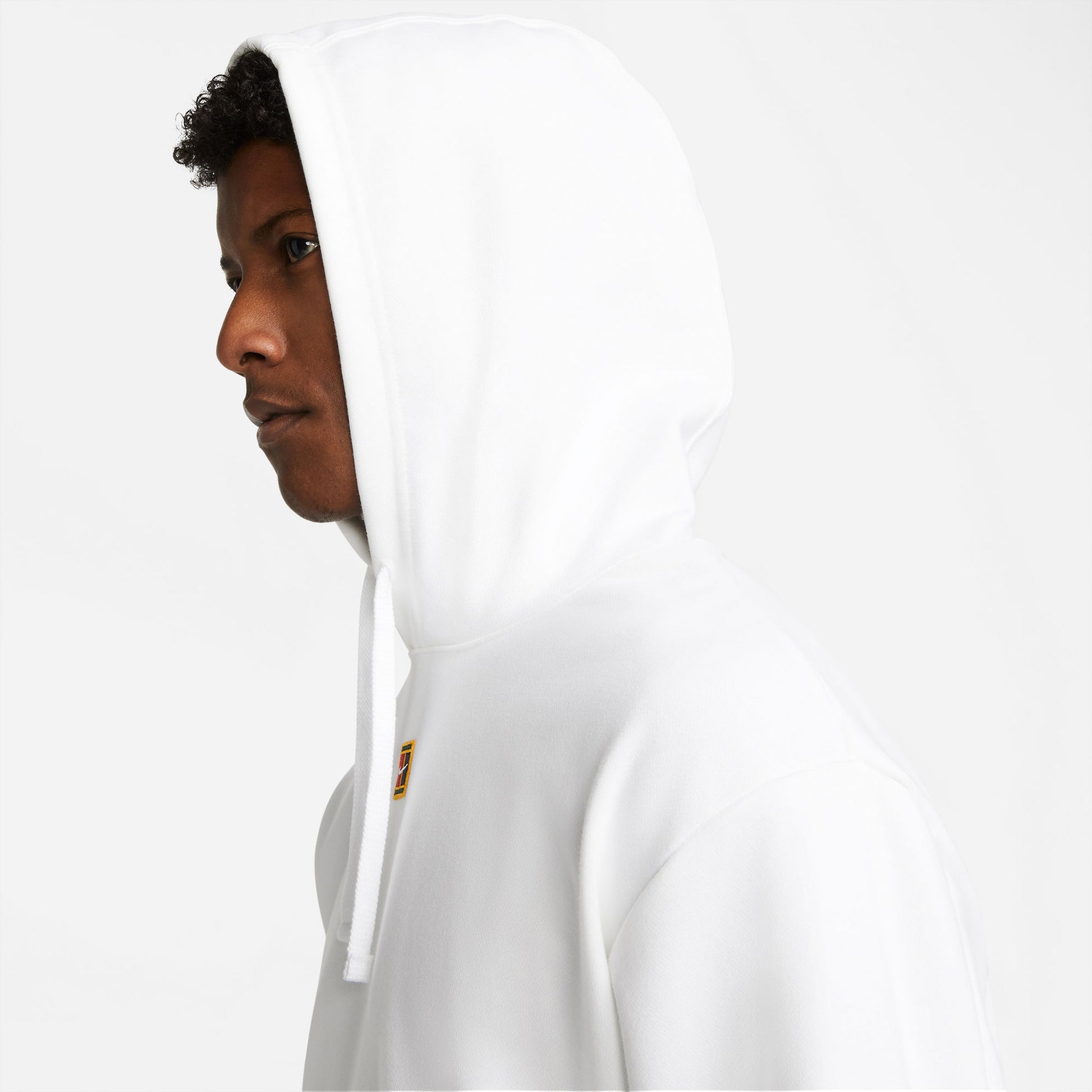 NikeCourt Heritage Men's Fleece Tennis Hoodie White (6)