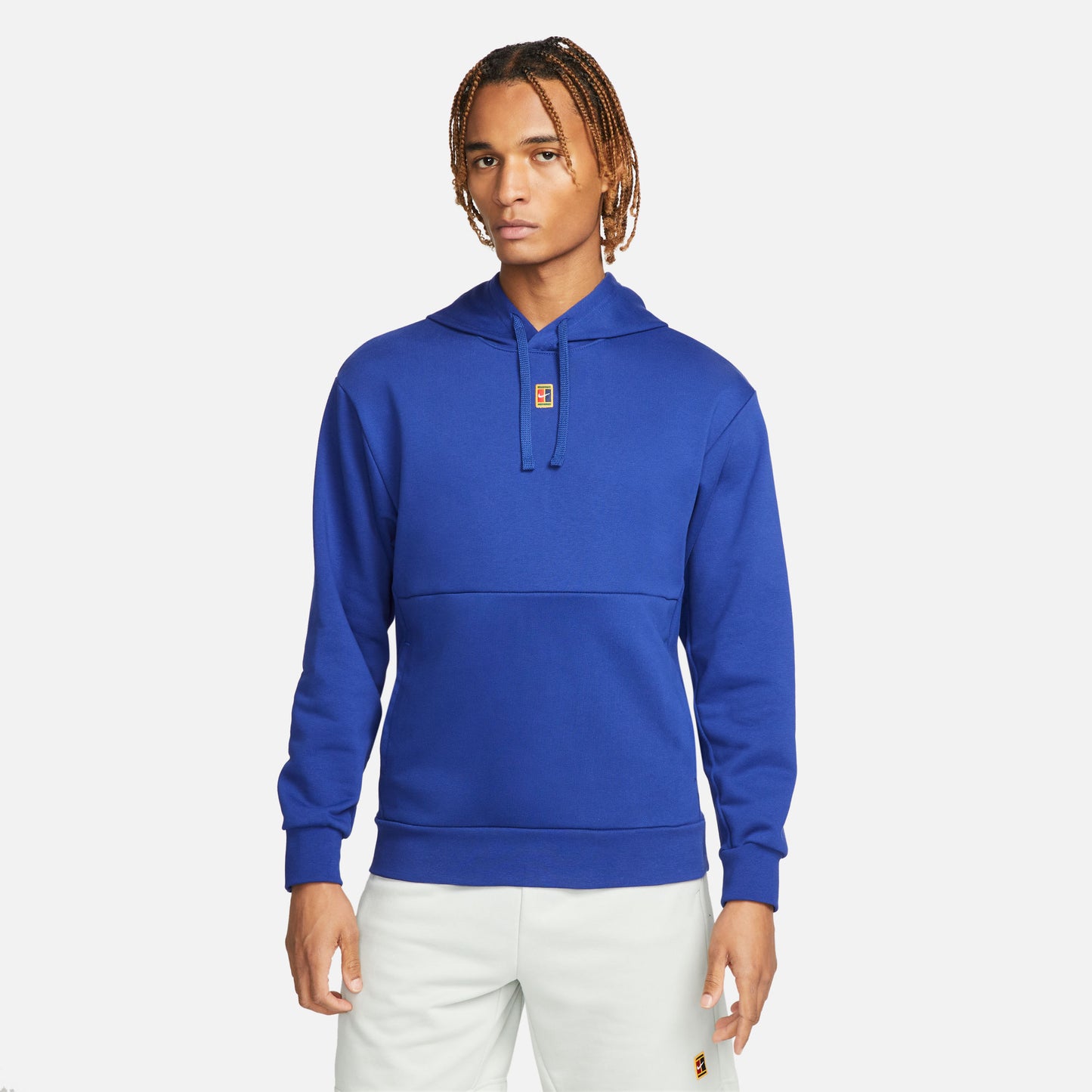 NikeCourt Heritage Men's Fleece Tennis Hoodie Blue (1)