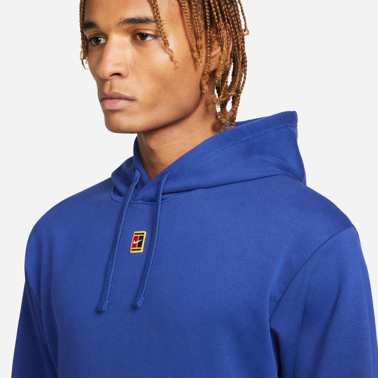 NikeCourt Heritage Men's Fleece Tennis Hoodie Blue (4)