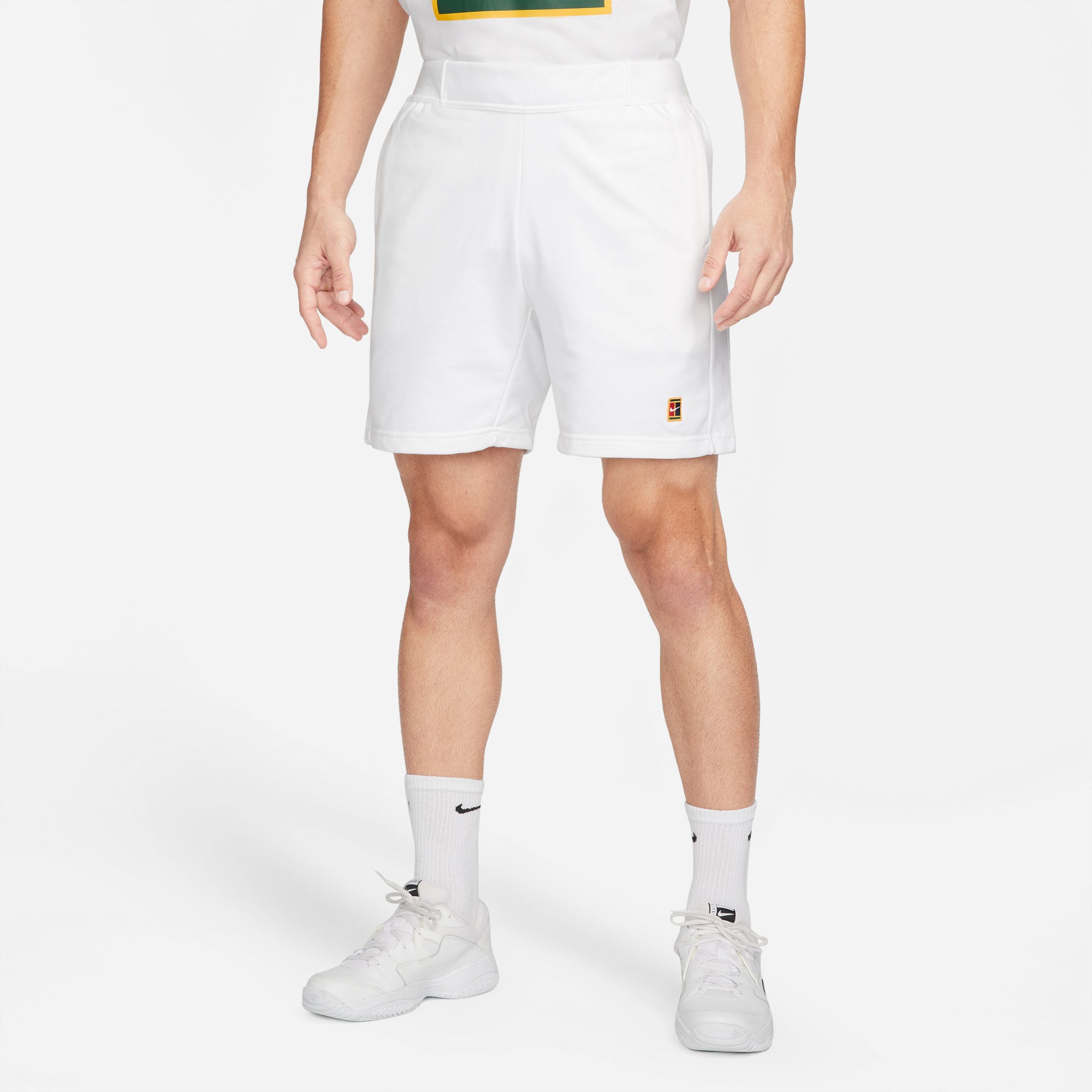NikeCourt Heritage Men's Fleece Tennis Shorts White (1)