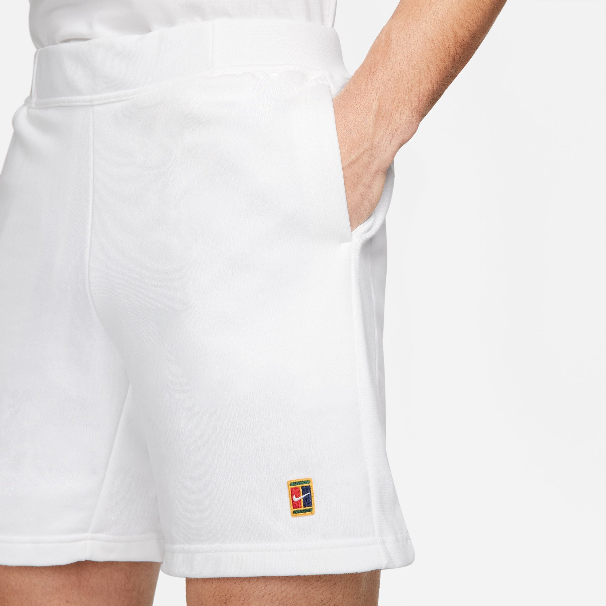 NikeCourt Heritage Men's Fleece Tennis Shorts White (5)