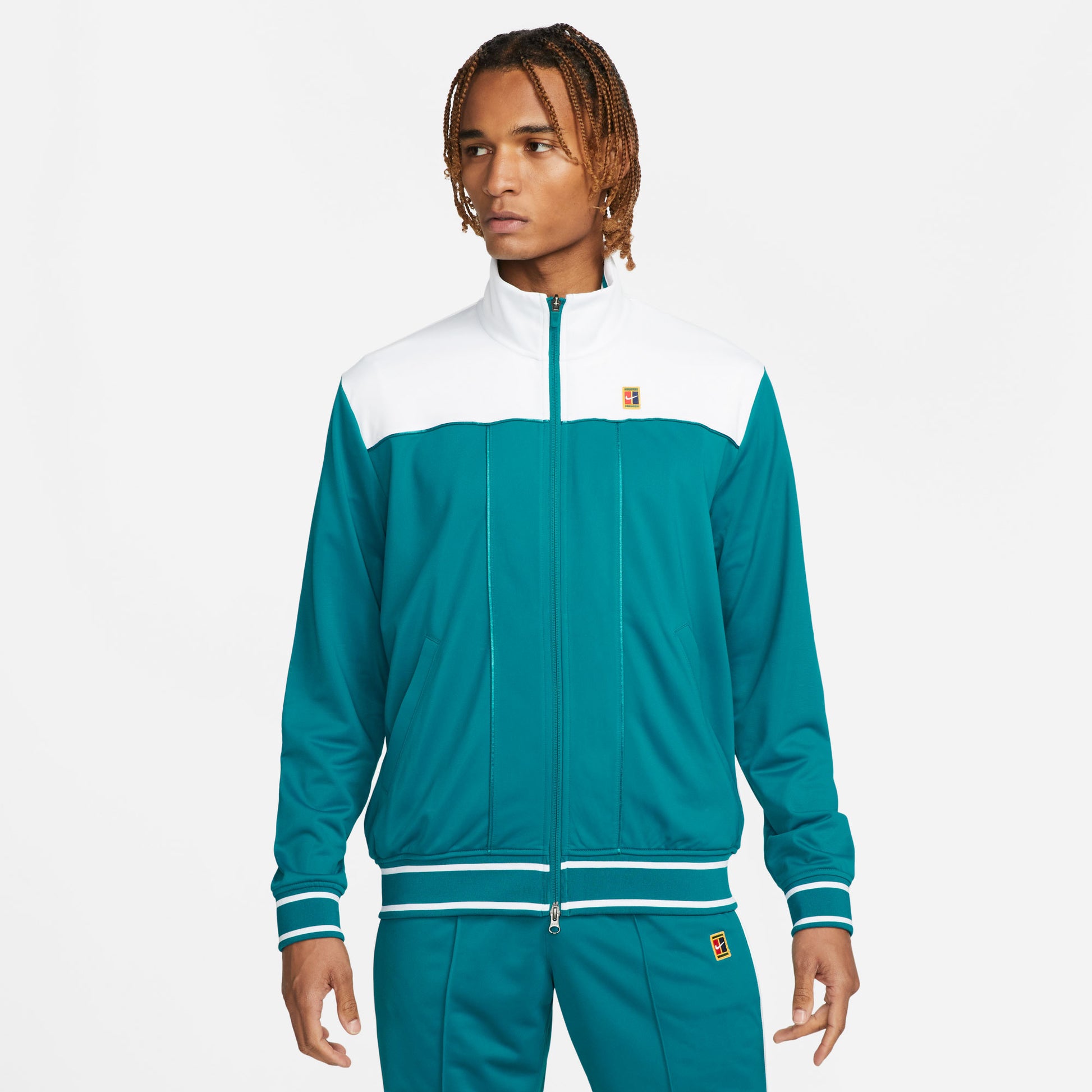 NikeCourt Heritage Men's Tennis Jacket Green (1)
