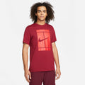 NikeCourt Men's Court Logo Tennis T-Shirt Red (1)