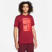 NikeCourt Men's Court Logo Tennis T-Shirt Red (1)