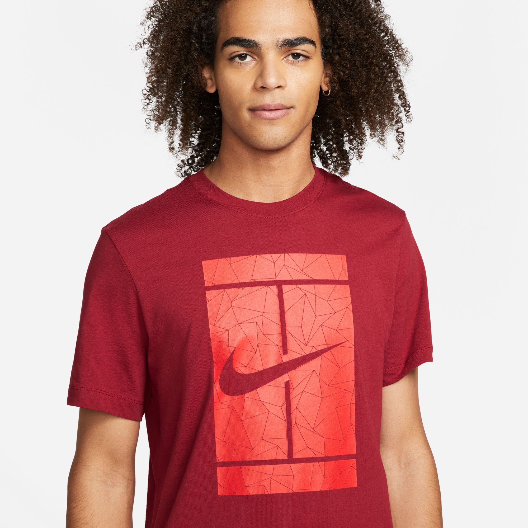 NikeCourt Men's Court Logo Tennis T-Shirt Red (4)