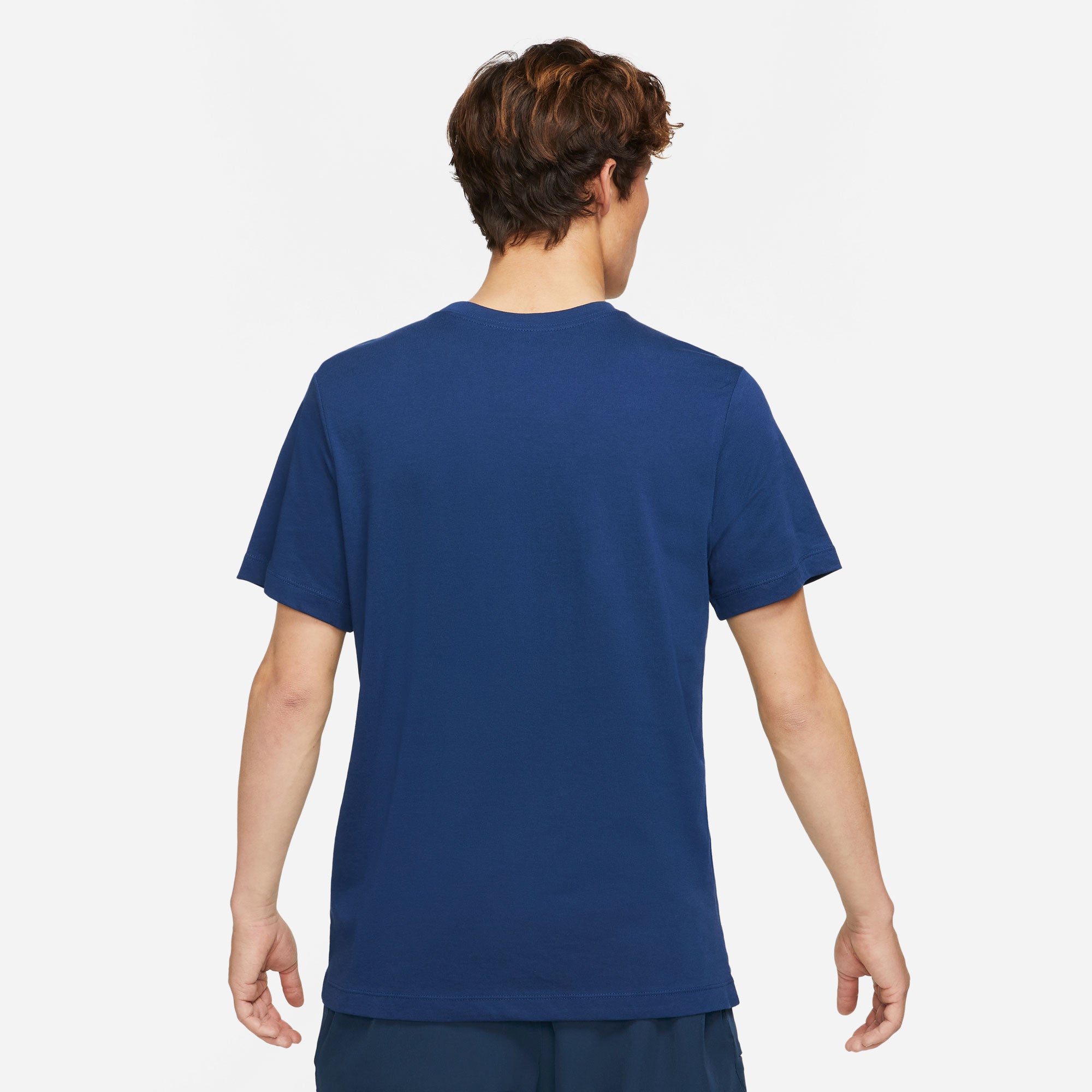 NikeCourt Men's Logo Tennis T-Shirt Blue (2)