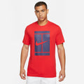 NikeCourt Men's Logo Tennis T-Shirt Red (1)