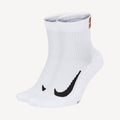 NikeCourt Multiplier Cushioned Tennis Ankle Socks (2 Pairs) White (1)
