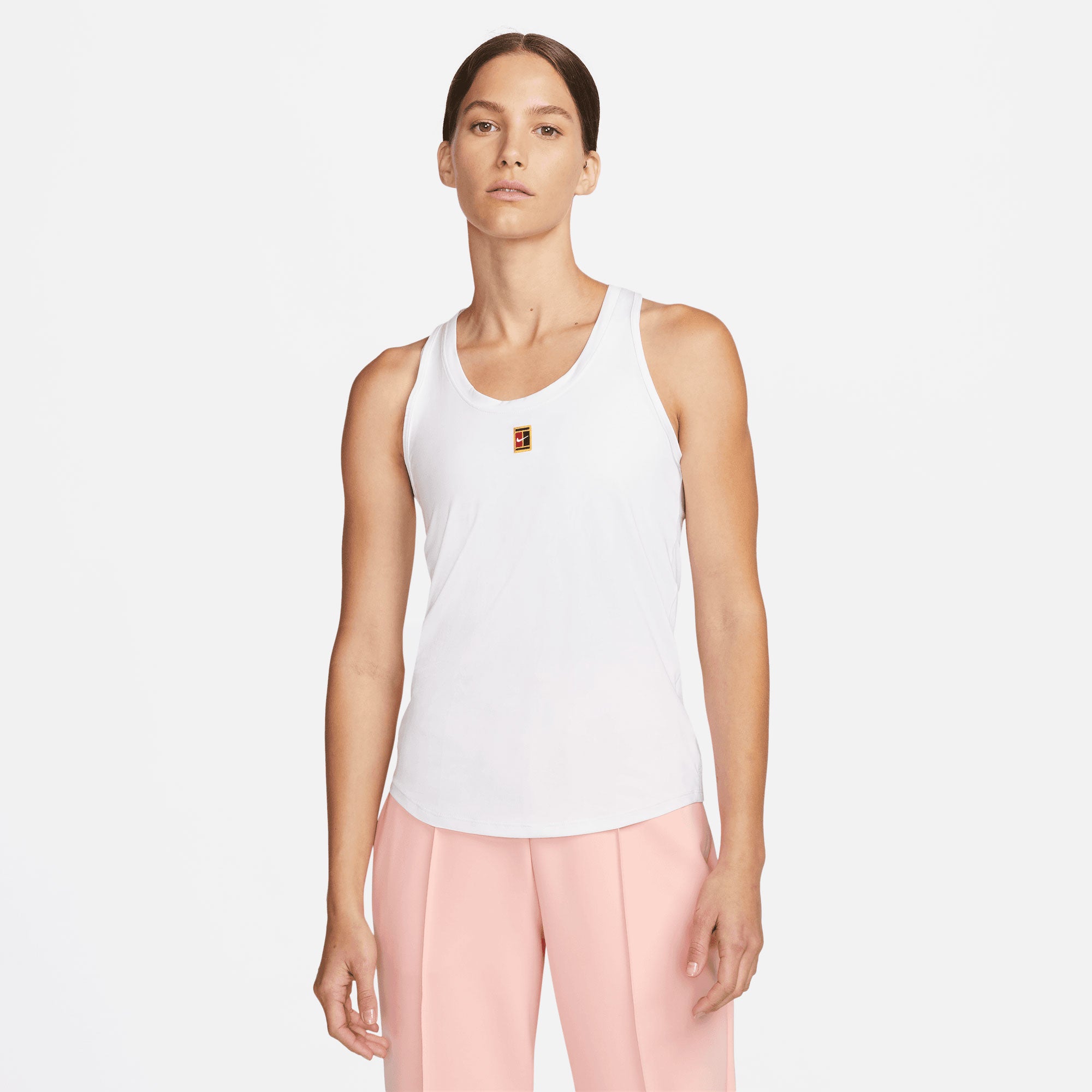 NikeCourt One Dri-FIT Women's Slim Tennis Tank White (1)