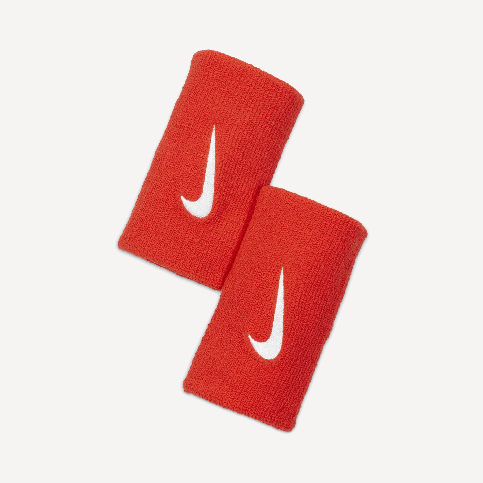 NikeCourt Premier Double-Wide Tennis Wristbands Red (1)
