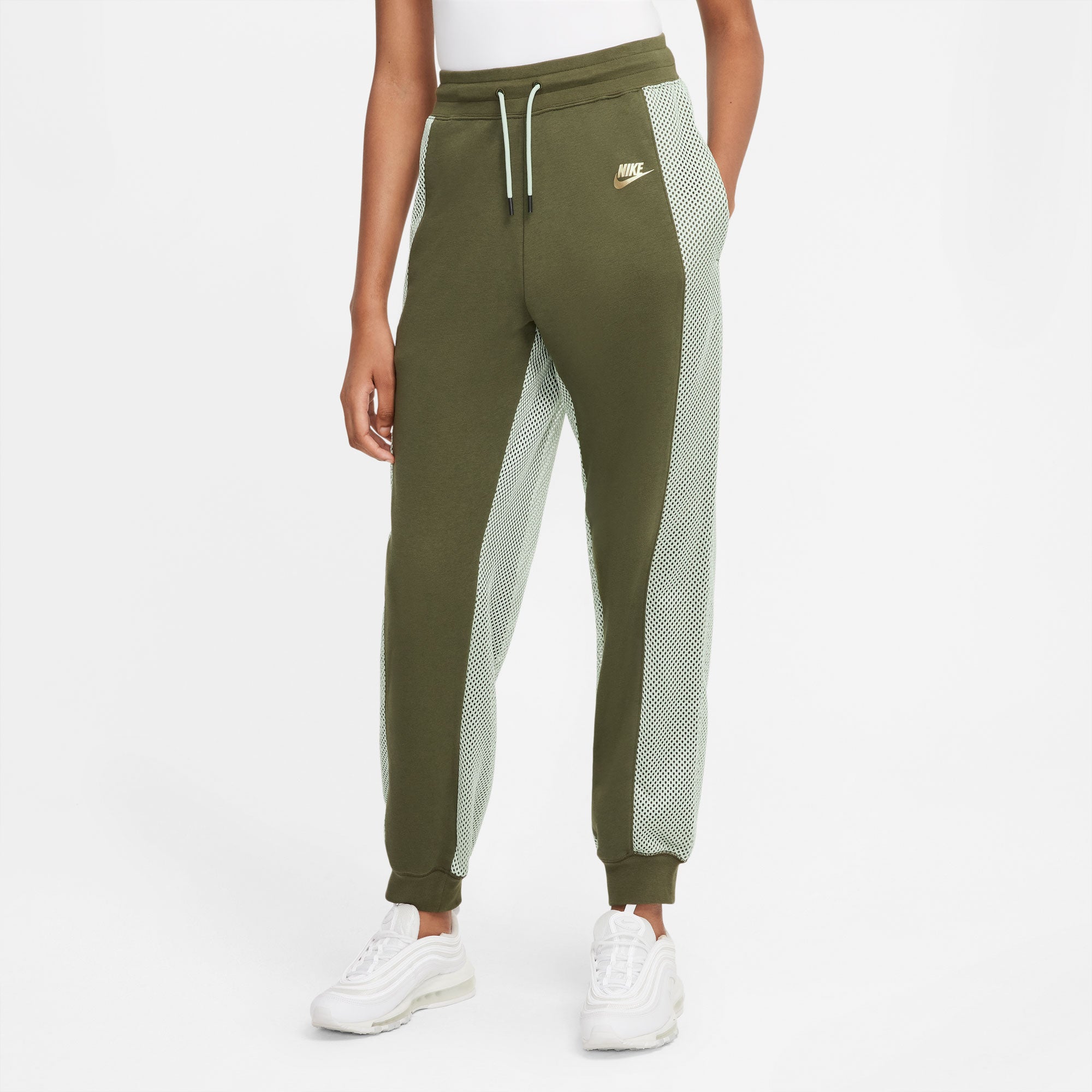 NikeCourt SDC Women's Fleece Tennis Pants Green (1)
