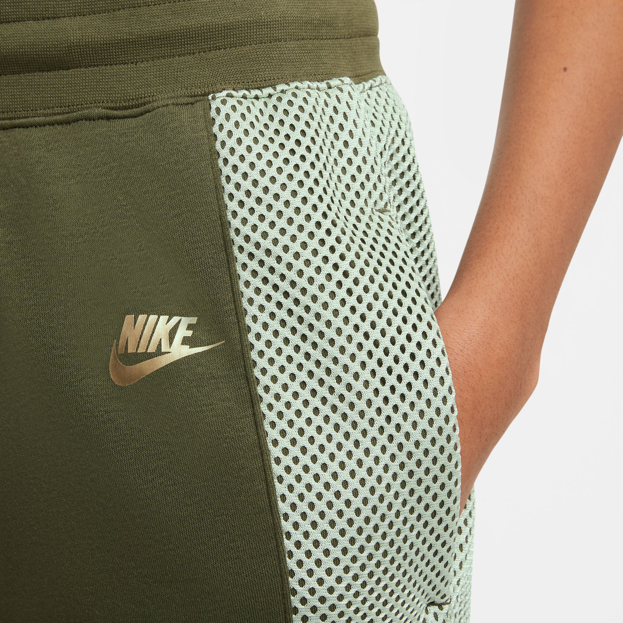 NikeCourt SDC Women's Fleece Tennis Pants Green (4)