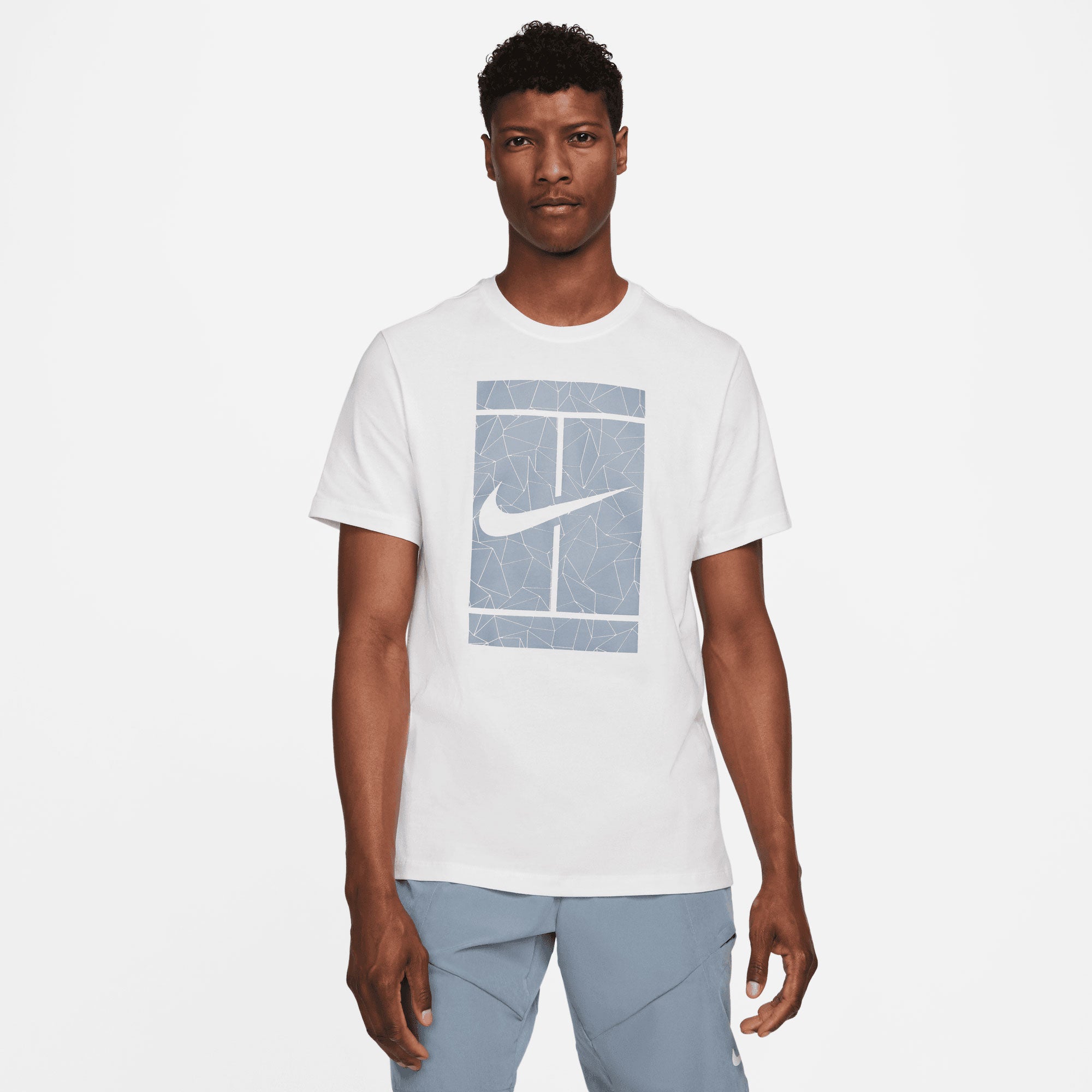 NikeCourt Seasonal Court Men's Tennis T-Shirt White (1)