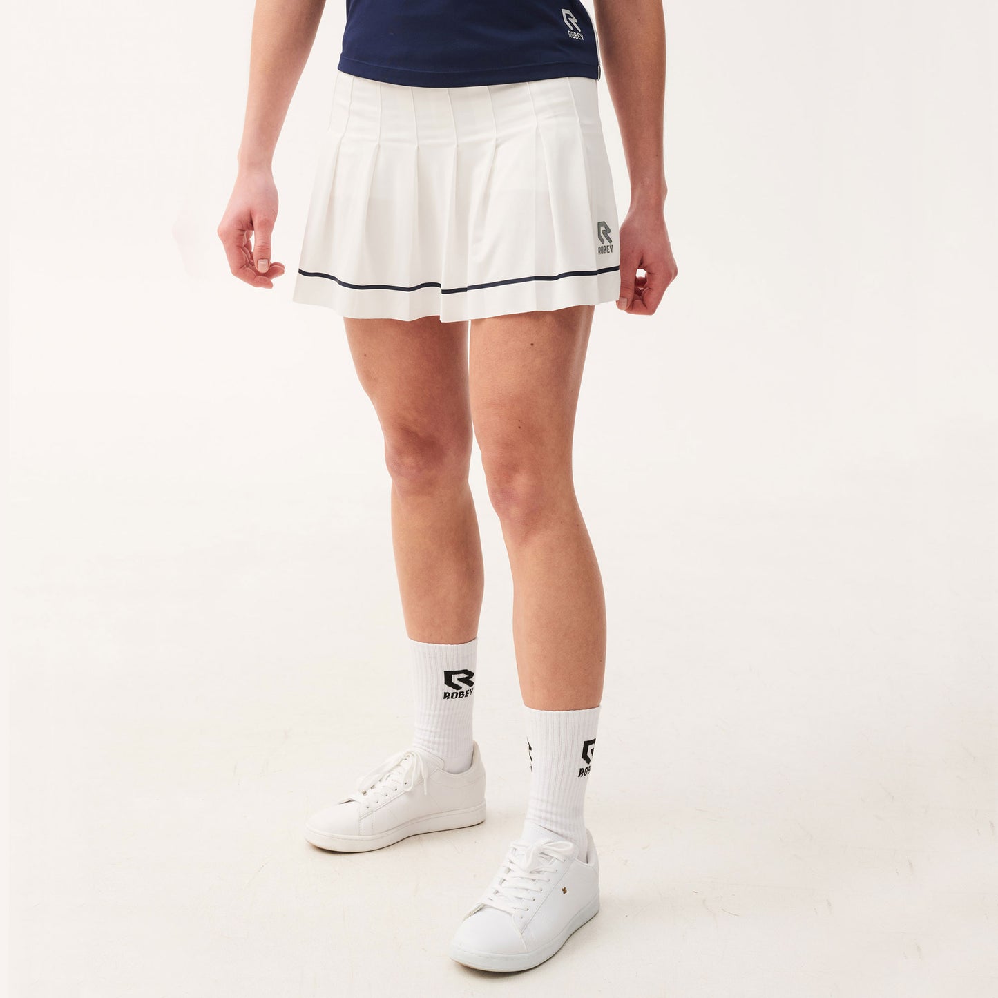 Robey Break Women's Pleated Tennis Skirt White (1)