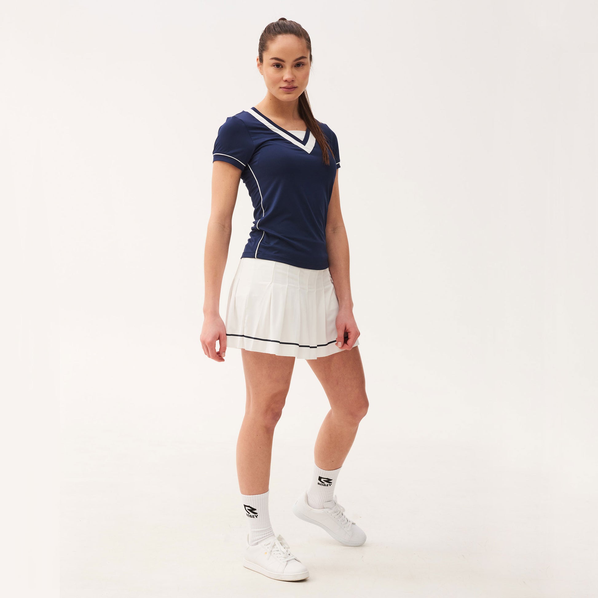 Robey Break Women's Pleated Tennis Skirt White (3)