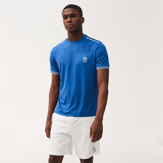 Robey Cross Men's Tennis Shirt Blue (1)