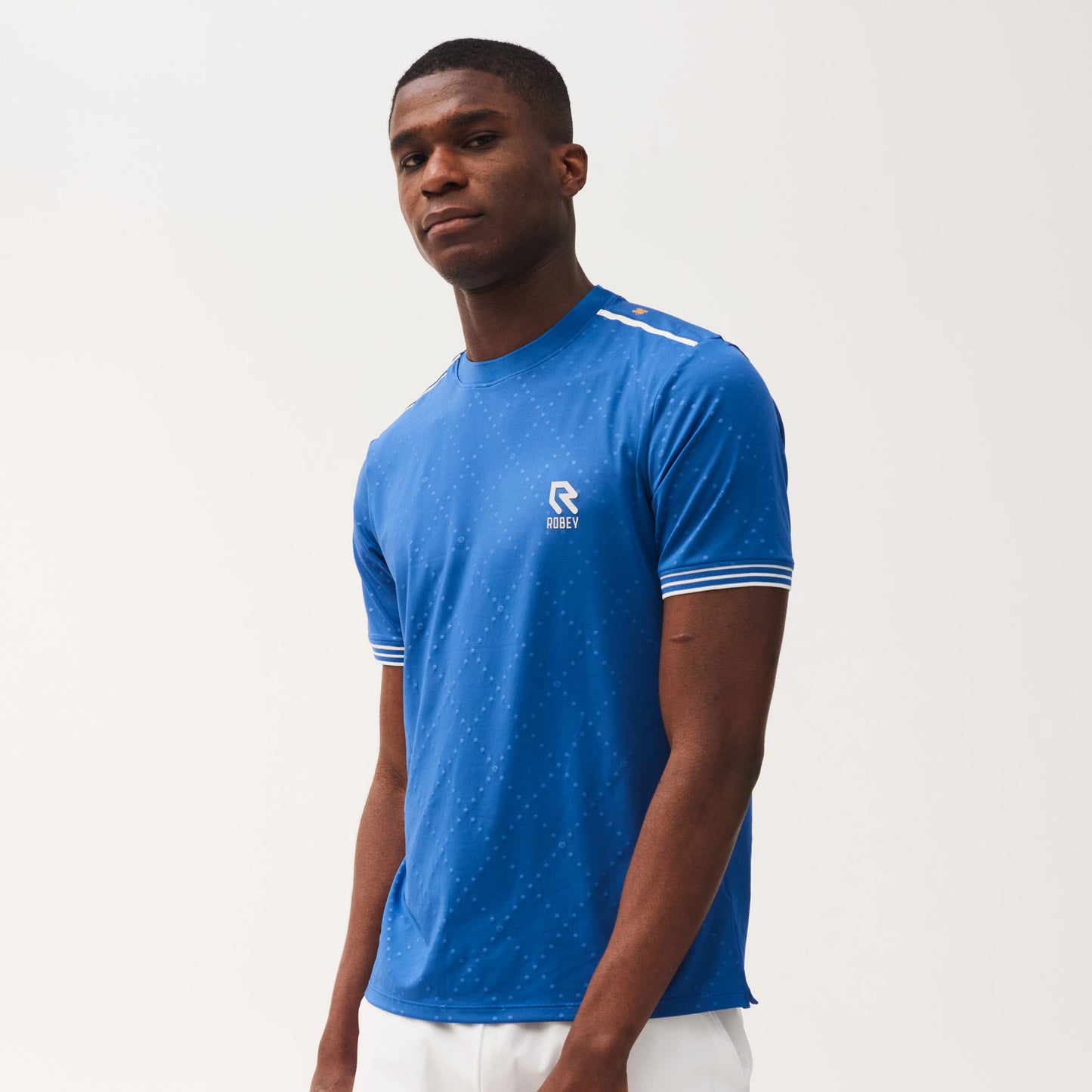 Robey Cross Men's Tennis Shirt Blue (2)