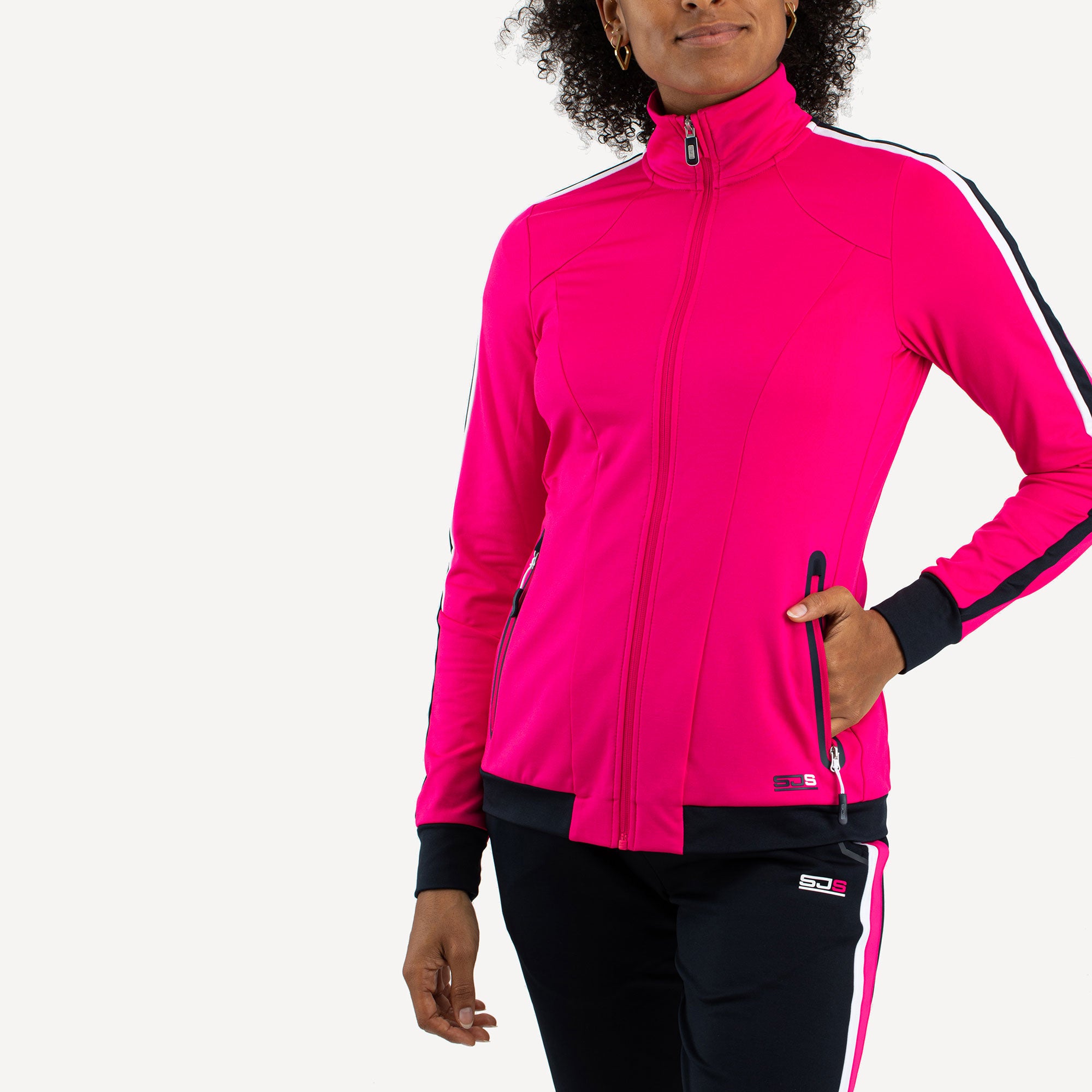 Sjeng Sports Aviva Women's Tennis Jacket Pink (1)