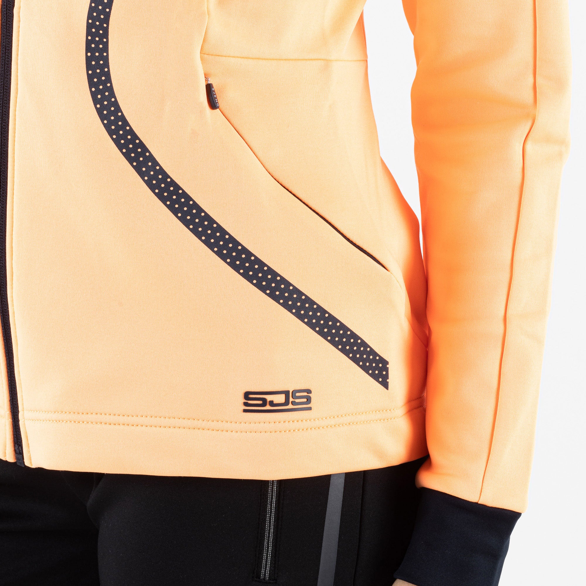 Sjeng Sports Giolla Women's Hooded Tennis Jacket Orange (4)