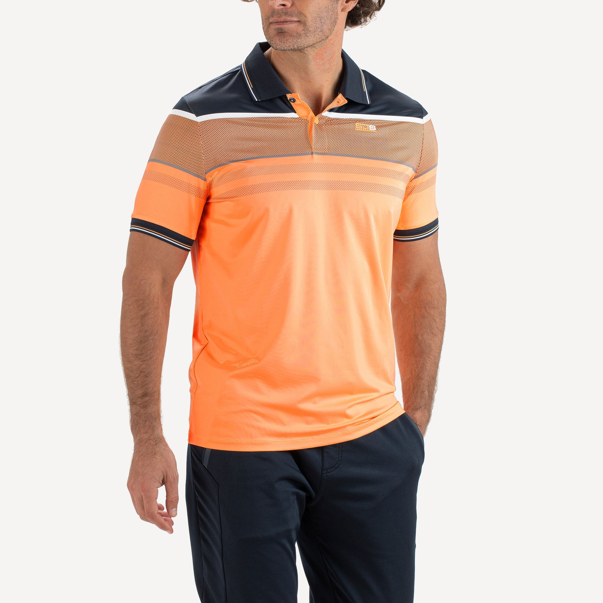 Sjeng Sports Jorick Men's Tennis Polo Orange (1)