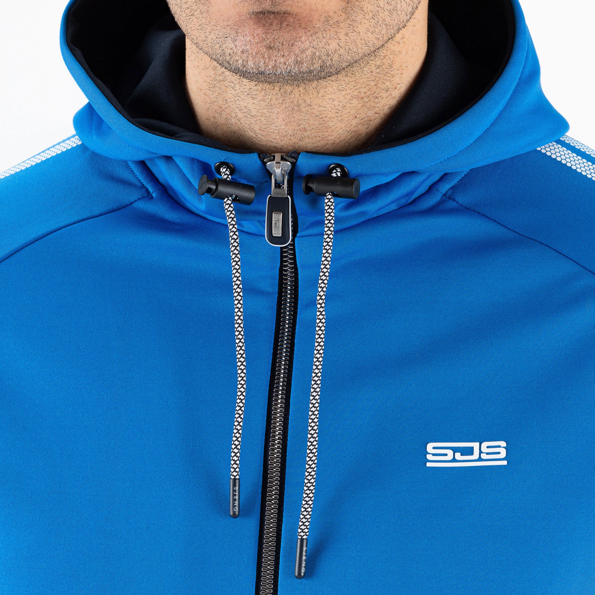Sjeng Sports Oleg Men's Hooded Tennis Jacket Blue (3)