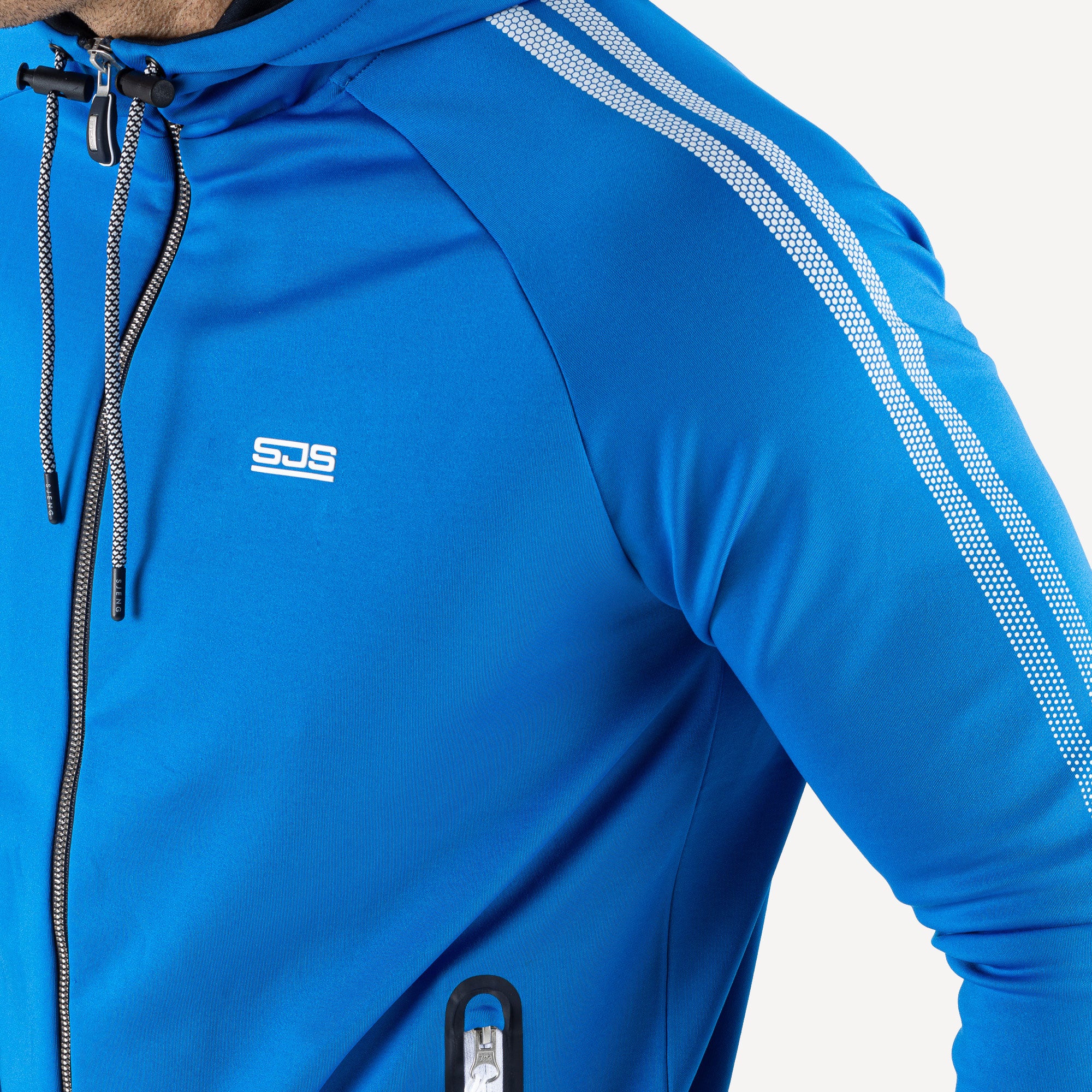 Sjeng Sports Oleg Men's Hooded Tennis Jacket Blue (4)
