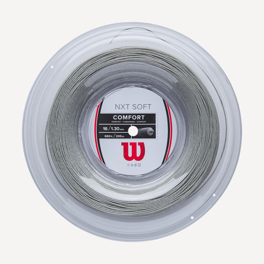 Wilson NXT Soft Tennis String Reel 200m Silver