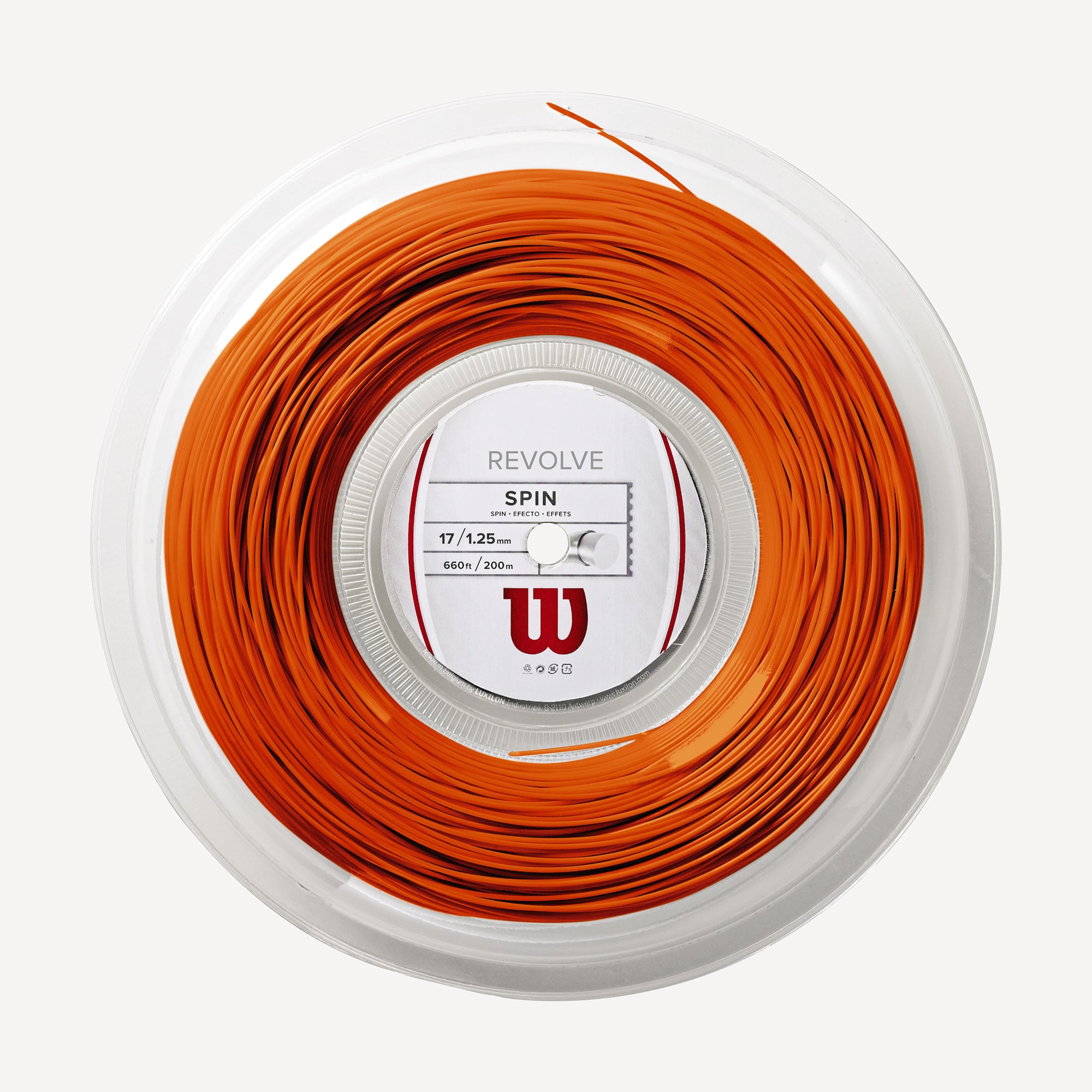 Wilson Revolve Tennis String Reel 200m Orange