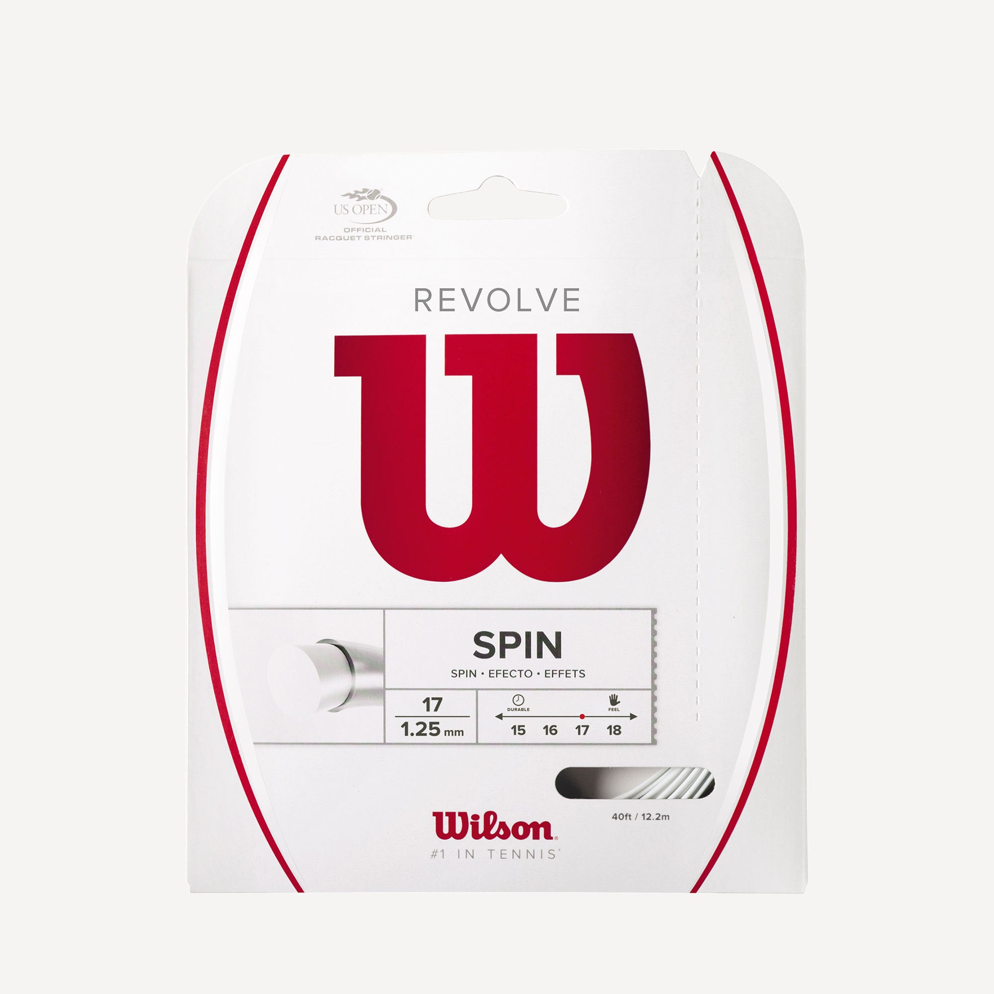 Wilson Revolve Tennis String Set 12m White