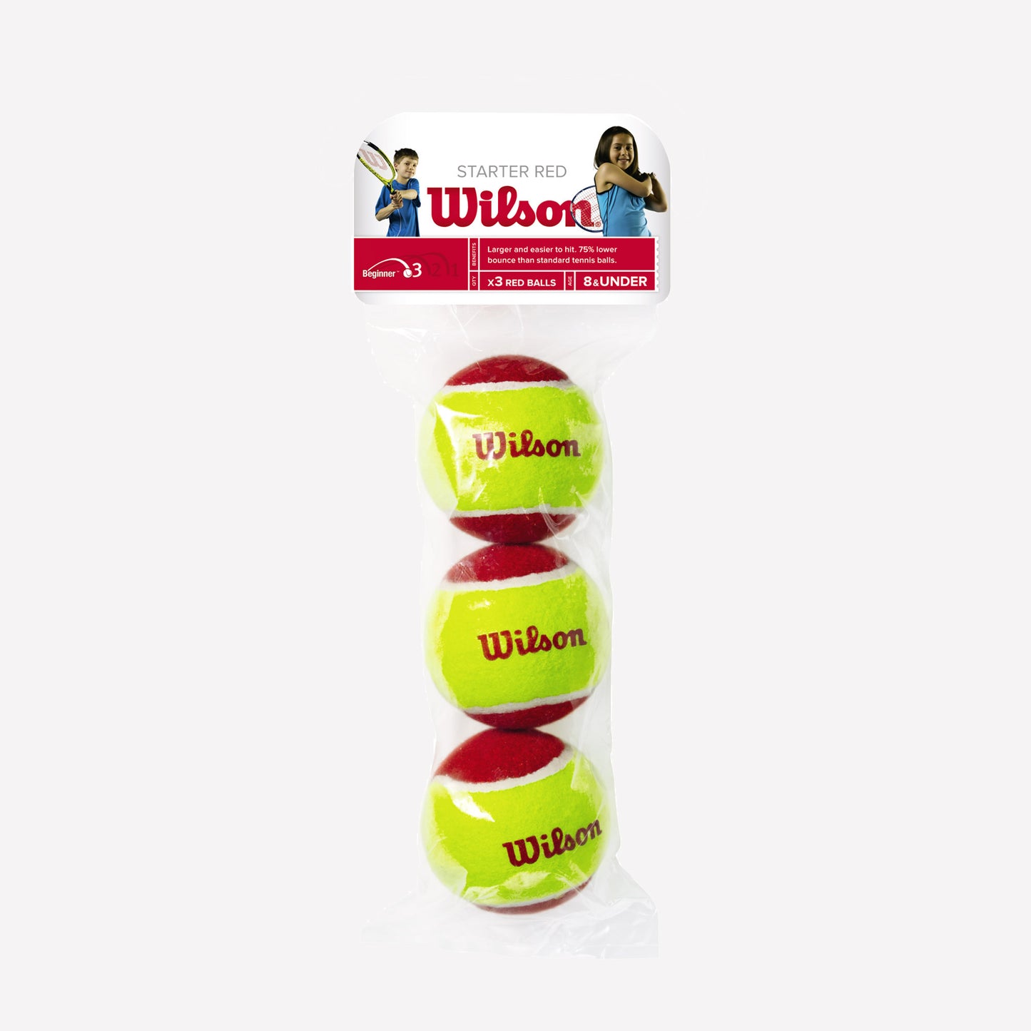 Wilson Starter Red 3 Tennis Balls 1