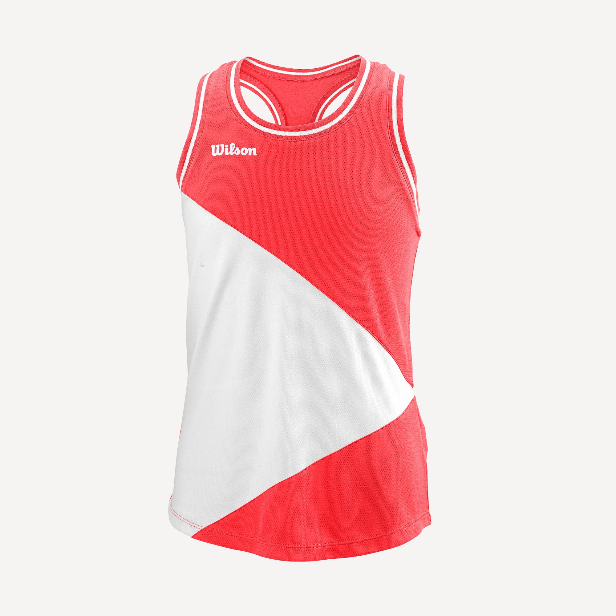 Wilson Women's Control Tank Top - Débardeur Tennis Performance Rouge Cherry Pop XS