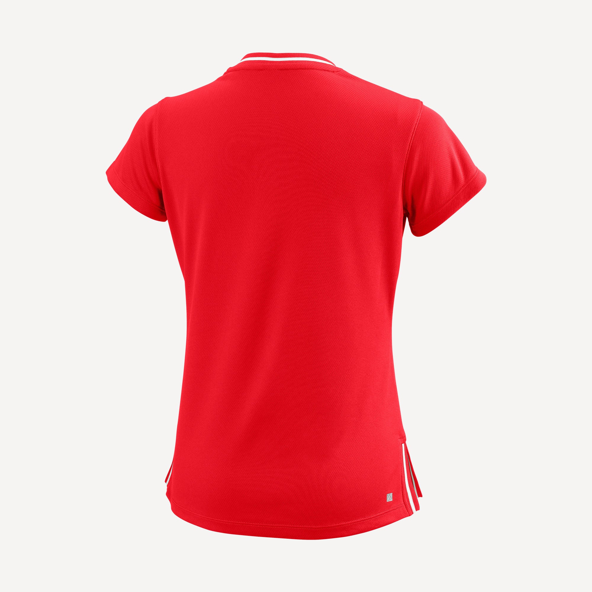 Wilson Team 2 Girls' V-Neck Tennis Shirt Red (2)